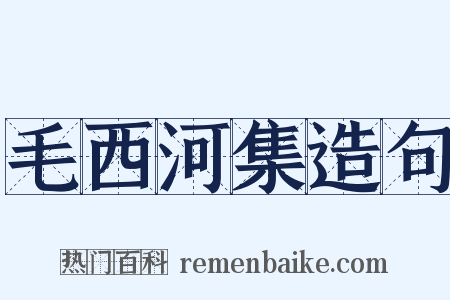 毛西河集造句是什么意思的图片